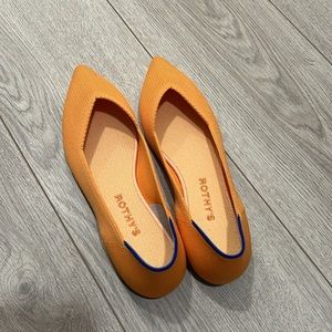 Rothys Tangerine/Orange Flats (NWT)